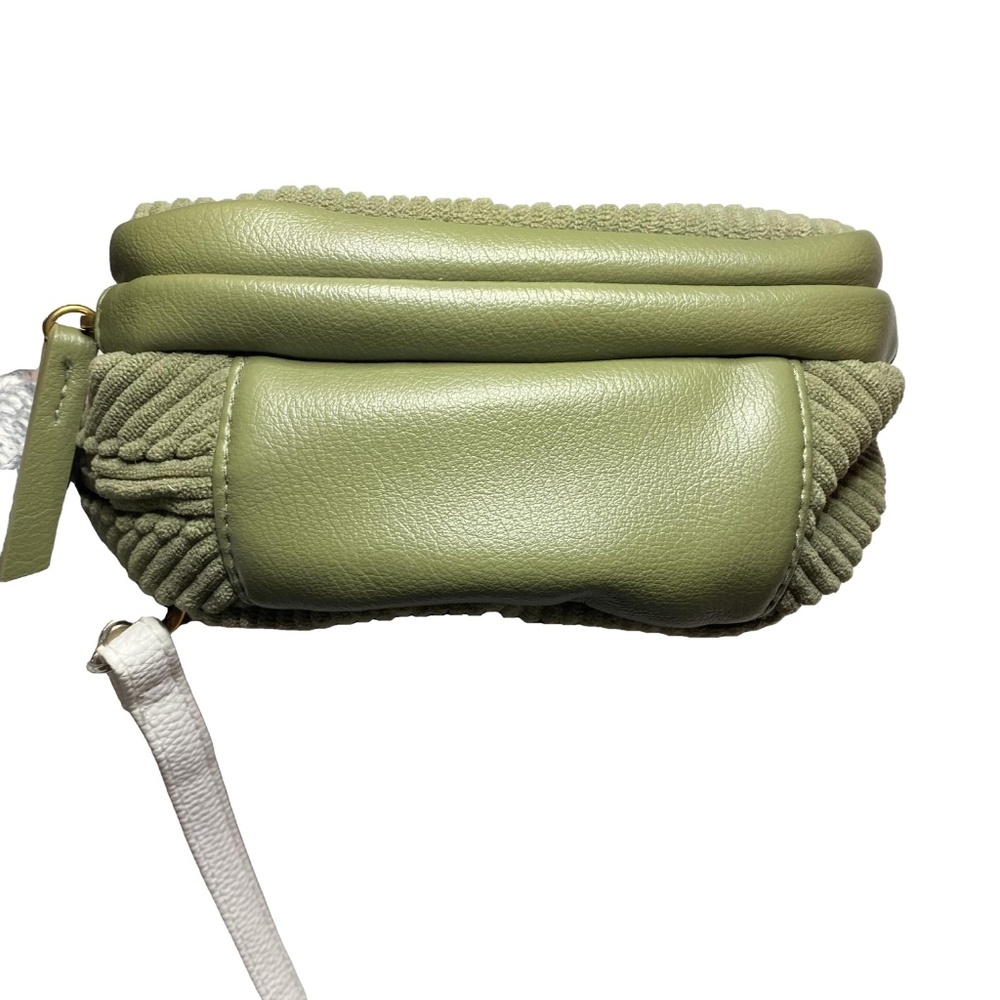HAUTE HIPPIE Olive Corduroy Sling Backpack Crossbody Convertible Bag OS - Picture 7 of 16